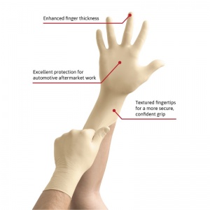 Ansell Microflex 63-864 Disposable Powder-Free Latex Gloves